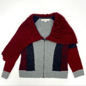 Curio Jacket, Gray, red & black • Small